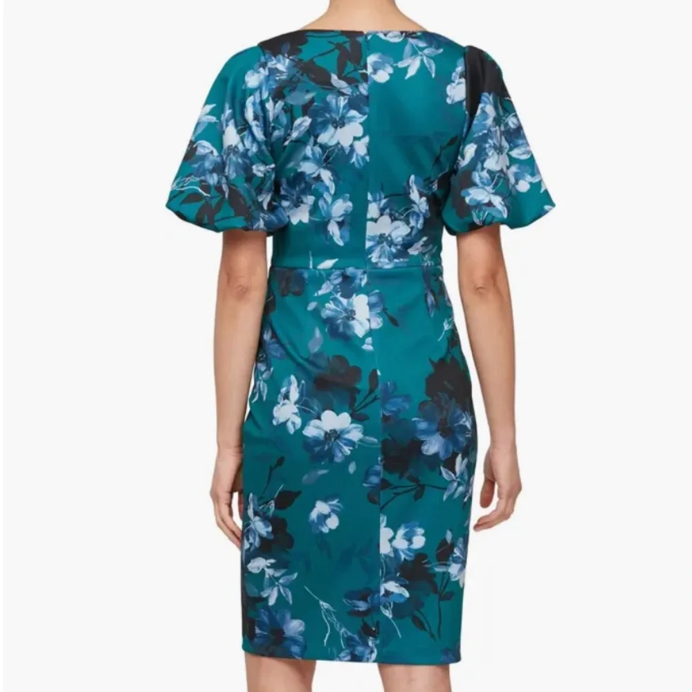 Alex Evenings Ruched Ruffle Sheath Dress - Picture 2 of 4